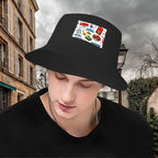 Custom Double Layer Bucket Hat (Area Pattern)