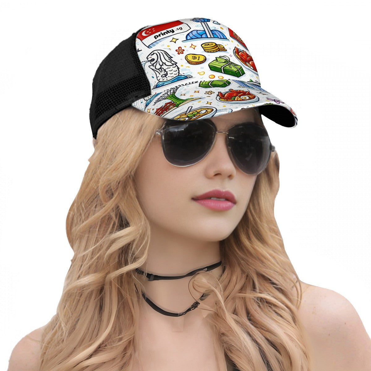 Custom Mesh Baseball Cap (Full Pattern)
