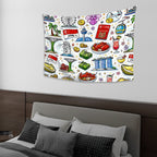 Custom Wall Tapestry for Bedroom 80"x60" (Horizontal)