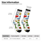Custom Color Contrast Crew Socks