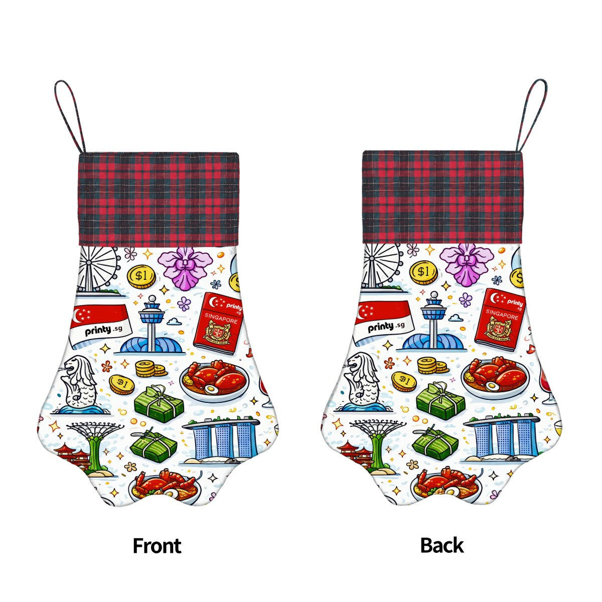 Custom Dog Paw Christmas Stockings