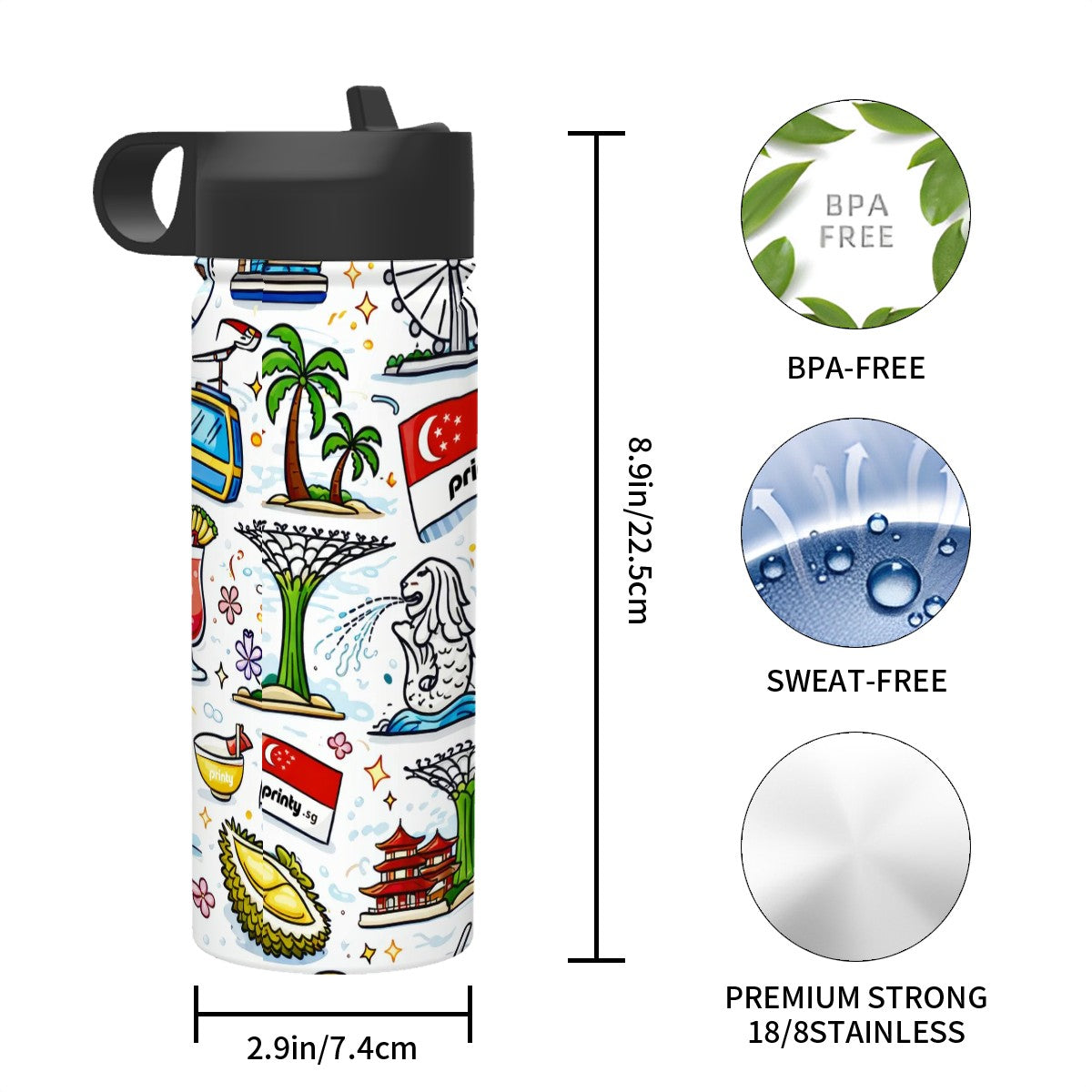 Custom Stainless Steel Vacuum Insulated Tumbler (18oz)