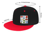 Custom Flat Bill Hats Hip Hop Style (Side Pattern)