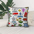 Custom Velvet Bordered Pillow Covers (Double-Sided Design)