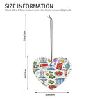 Custom Heart Shape Car Air Freshener Cards 6 pcs