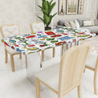 Custom Large Rectangle Anti-Oil Table Cover with Elastic Edged