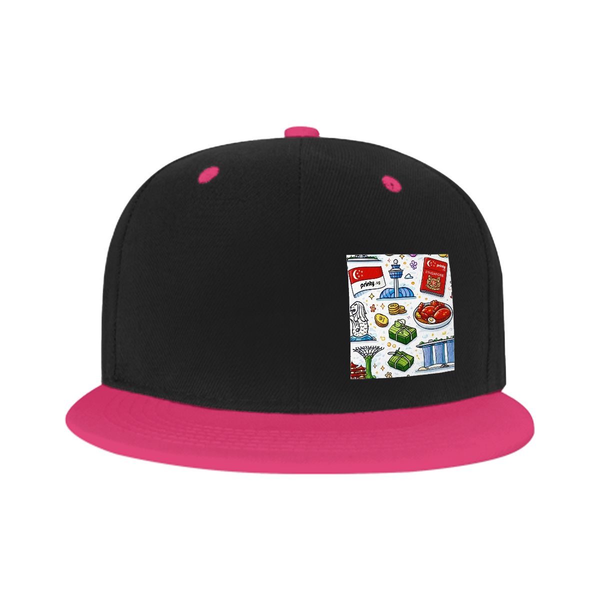 Custom Flat Bill Hats Hip Hop Style (Side Pattern)