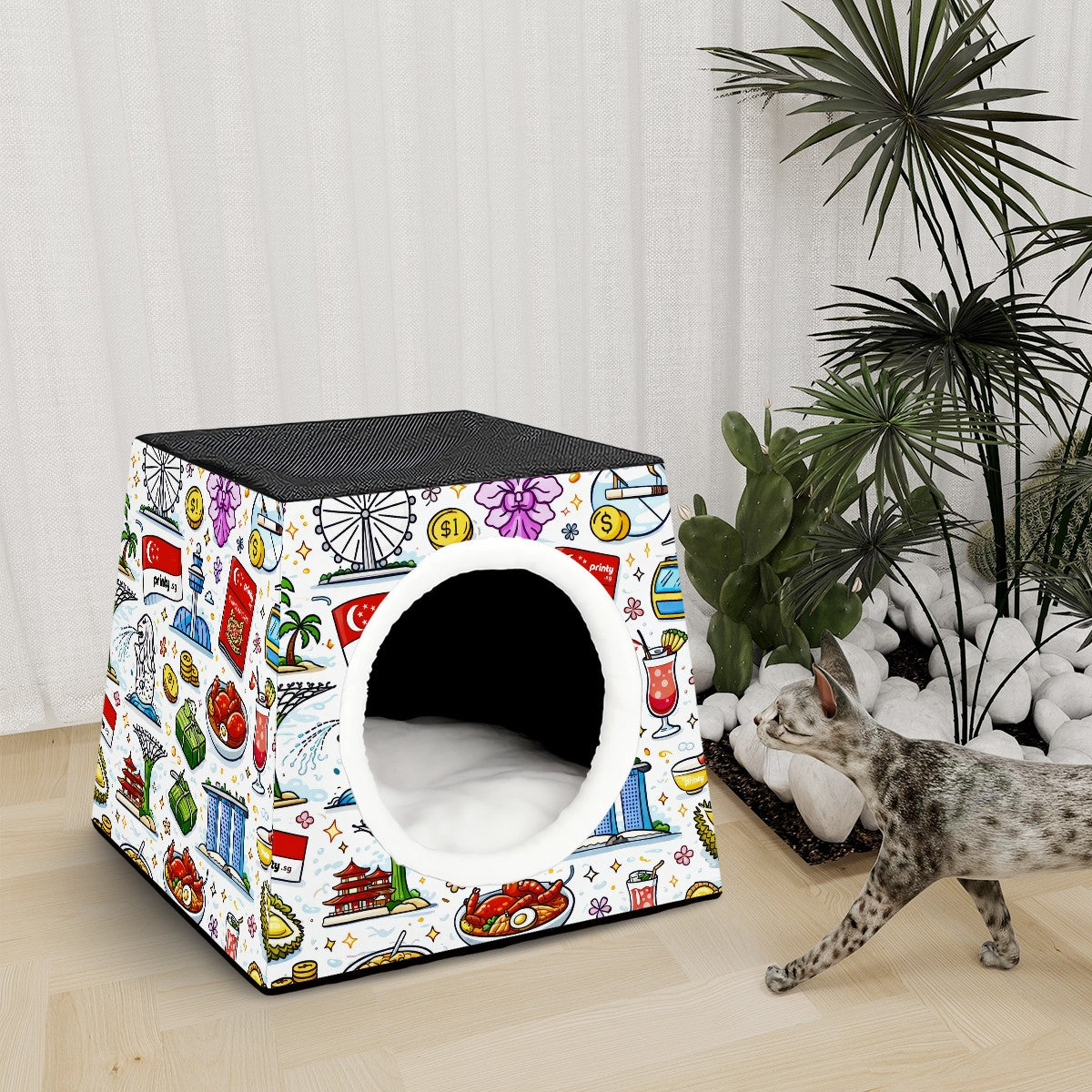 Custom Space Capsule Pet Bed