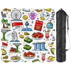 Custom Scalloped Mahjong Mat 31.5"x31.5" (Ship Rolled up)