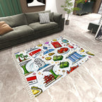 Custom Area Rug with Tassels (8:5)