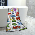 Custom Coral Fleece Bath Towels 55"x27"