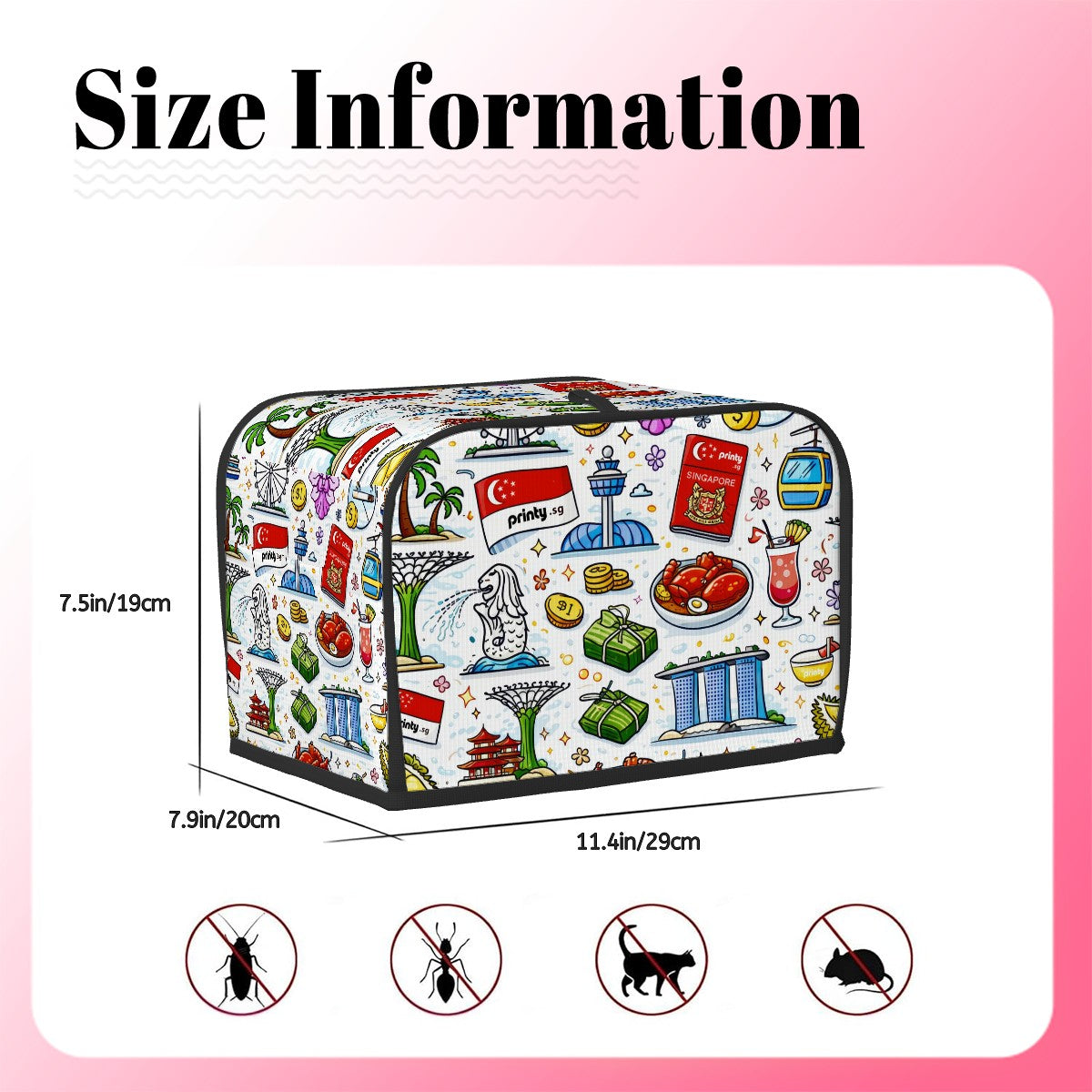 Custom 2 Slice Toaster Cover