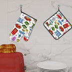 Custom Oven Mitts and Pot Holders Set of 2