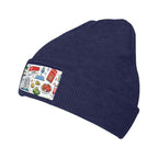 Custom Knitted Hat with Velvet Patches