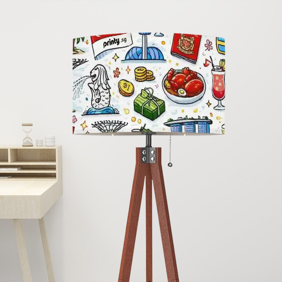 Custom Tripod Floor Lamp Shade