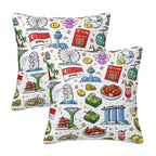 Custom All Season Throw Pillow Covers Set of 2(Single-Sided Design)