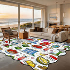 Custom Scalloped Area Rug 144"x108"