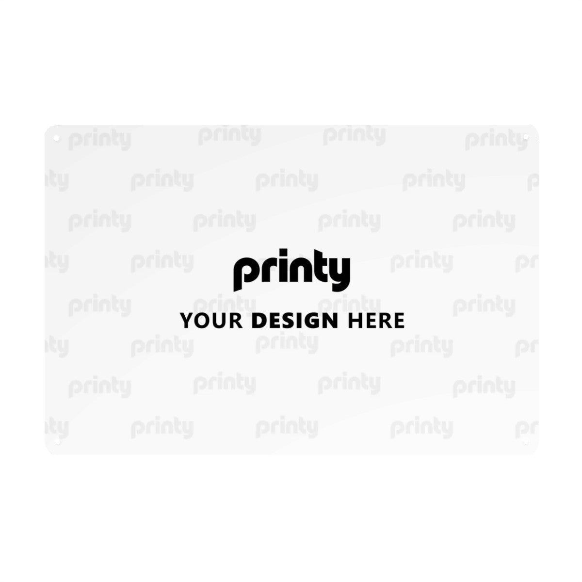Custom Rectangular Tin Sign Metal Sign Decor 12"x8" (Horizontal)