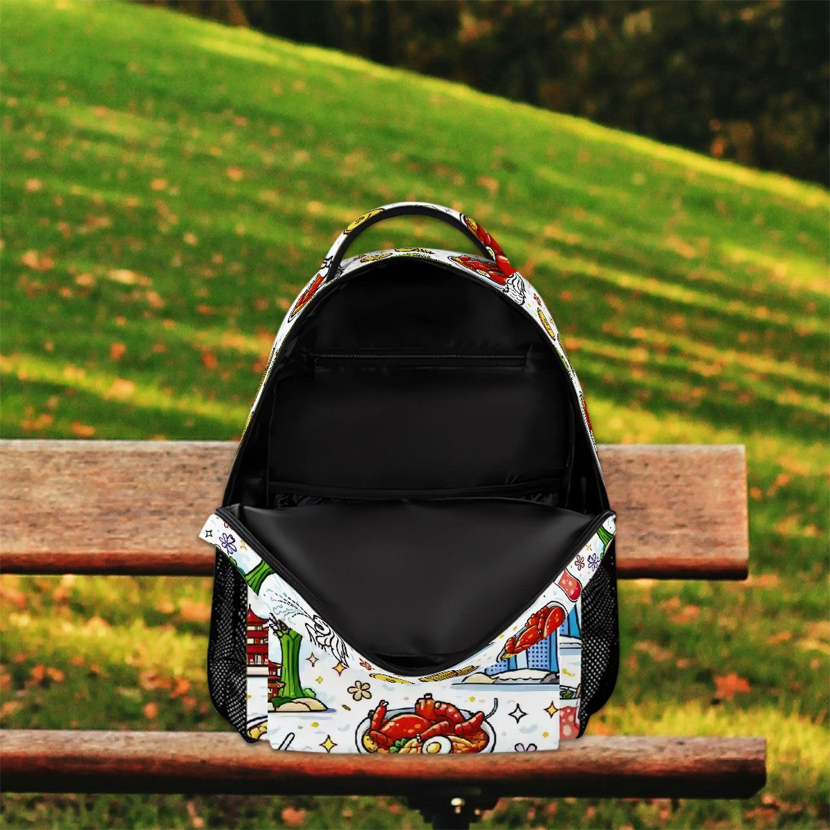 Custom Large Twill Cloth Backpack
