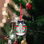 Custom Circular Christmas Decorations Alloy Pendants