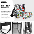 Custom Clear Backpack Set of 3 (Backpack&Lunch Bag&Pencil Case)