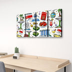 Custom 4 Panels Canvas Prints Wall Art (Set B)