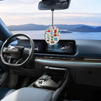 Custom Round Shape Car Air Freshener Cards 6 Pieces