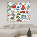 Custom Horizontal Wall Tapestry for Bedroom (6:5)
