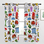 Custom Blackout Curtains 52"x63"x2pcs