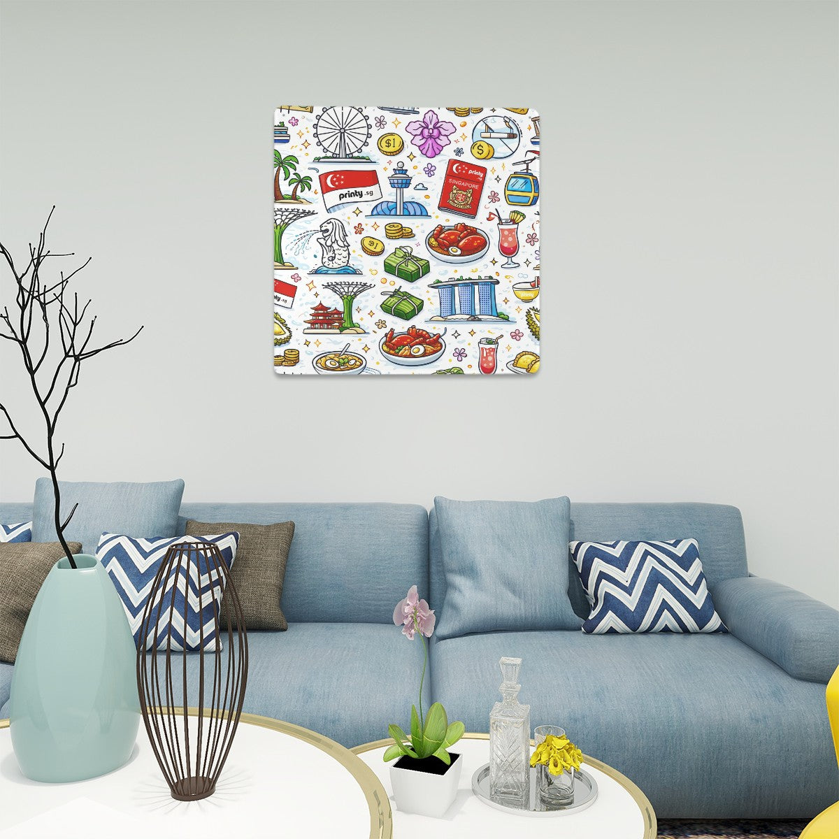 Custom Tin Sign Square Metal Sign Decor