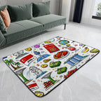 Custom Large Flannel Non Slip Area Rug (4:3)