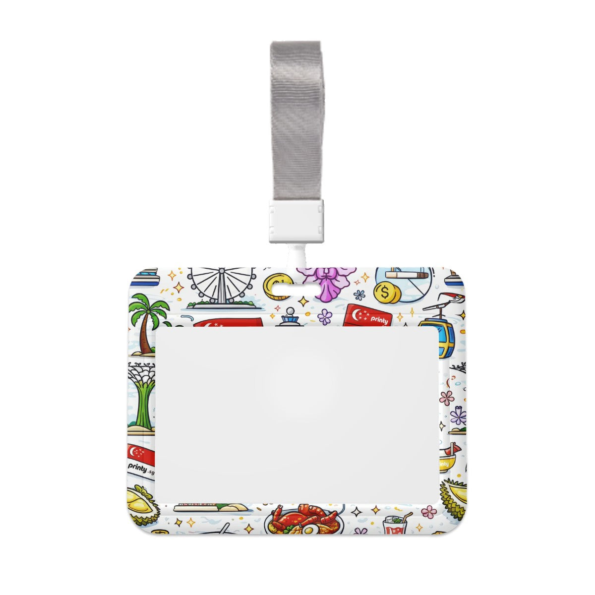 Custom Horizontal ID Badge Holder(Single-Sided Design)