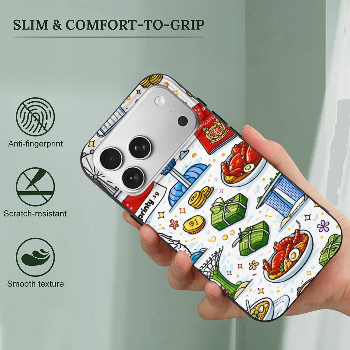 Custom iPhone 17 Pro TPU Black Phone Case