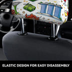 Custom Car Headrest Cover 2pcs