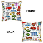 Custom Velvet Bordered Pillow Covers (Double-Sided Design)