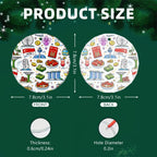 Custom Glass Round Christmas Ornament