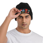 Custom Knit Hat with Heat Transfer Patch