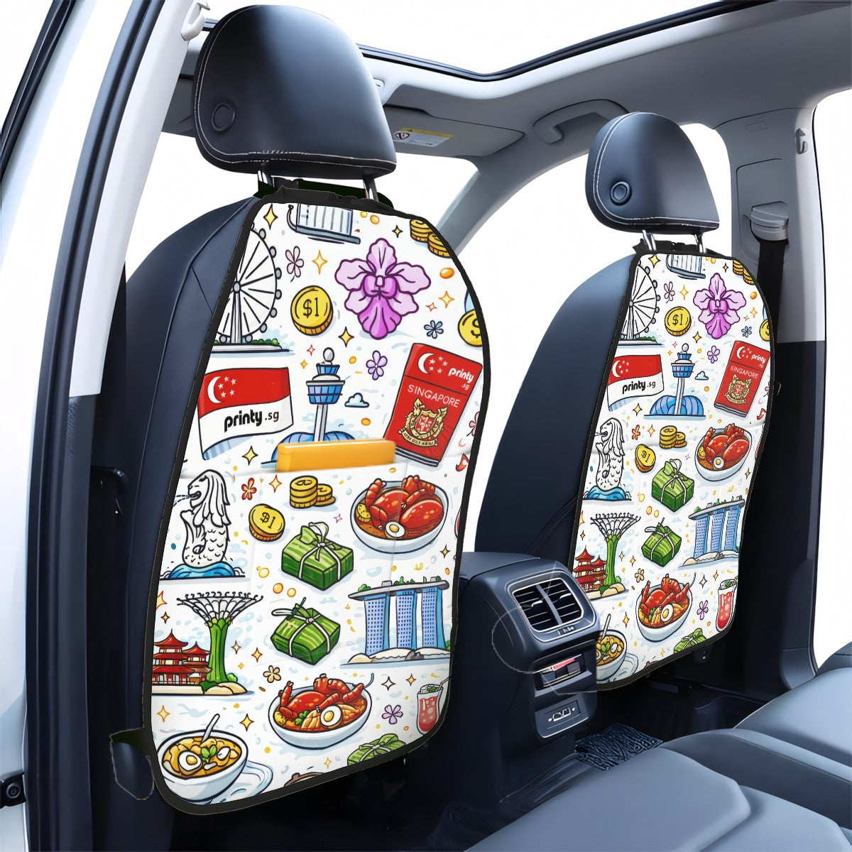 Custom Anti-kick Storage Mat For Car Seats 2pcs