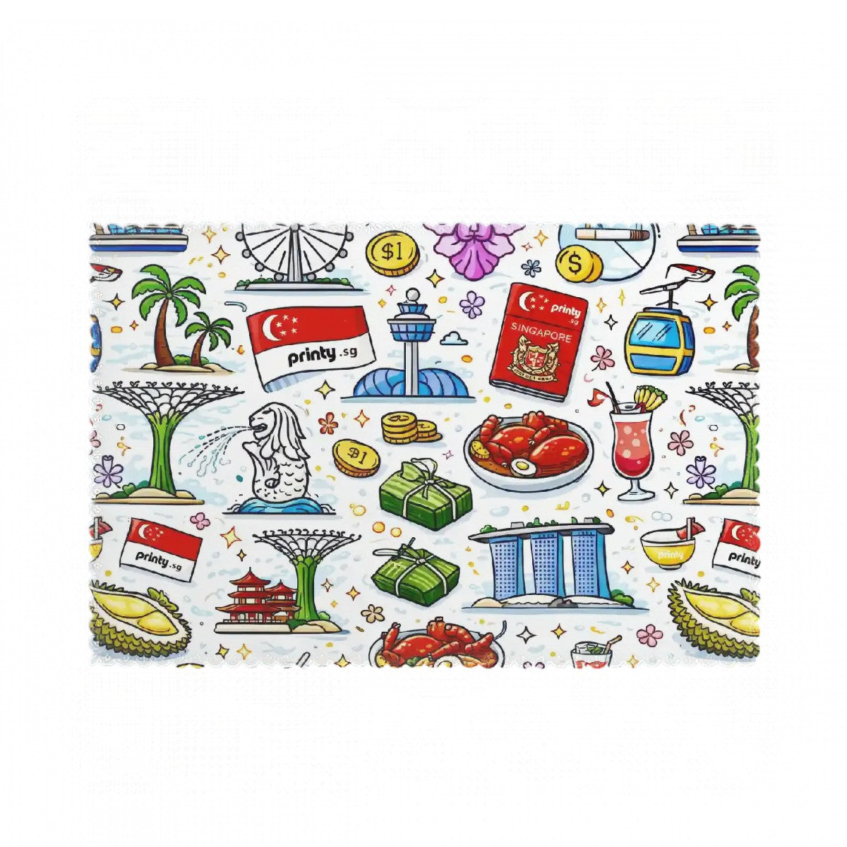 Custom Heat-Resistant Table Placemats 6 pcs