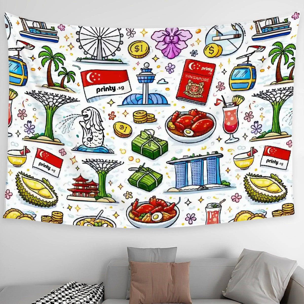 Custom Large Horizontal Wall Tapestry for Bedroom (3:2)