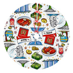 Custom Symmetrical Thickened Christmas Tree Skirt