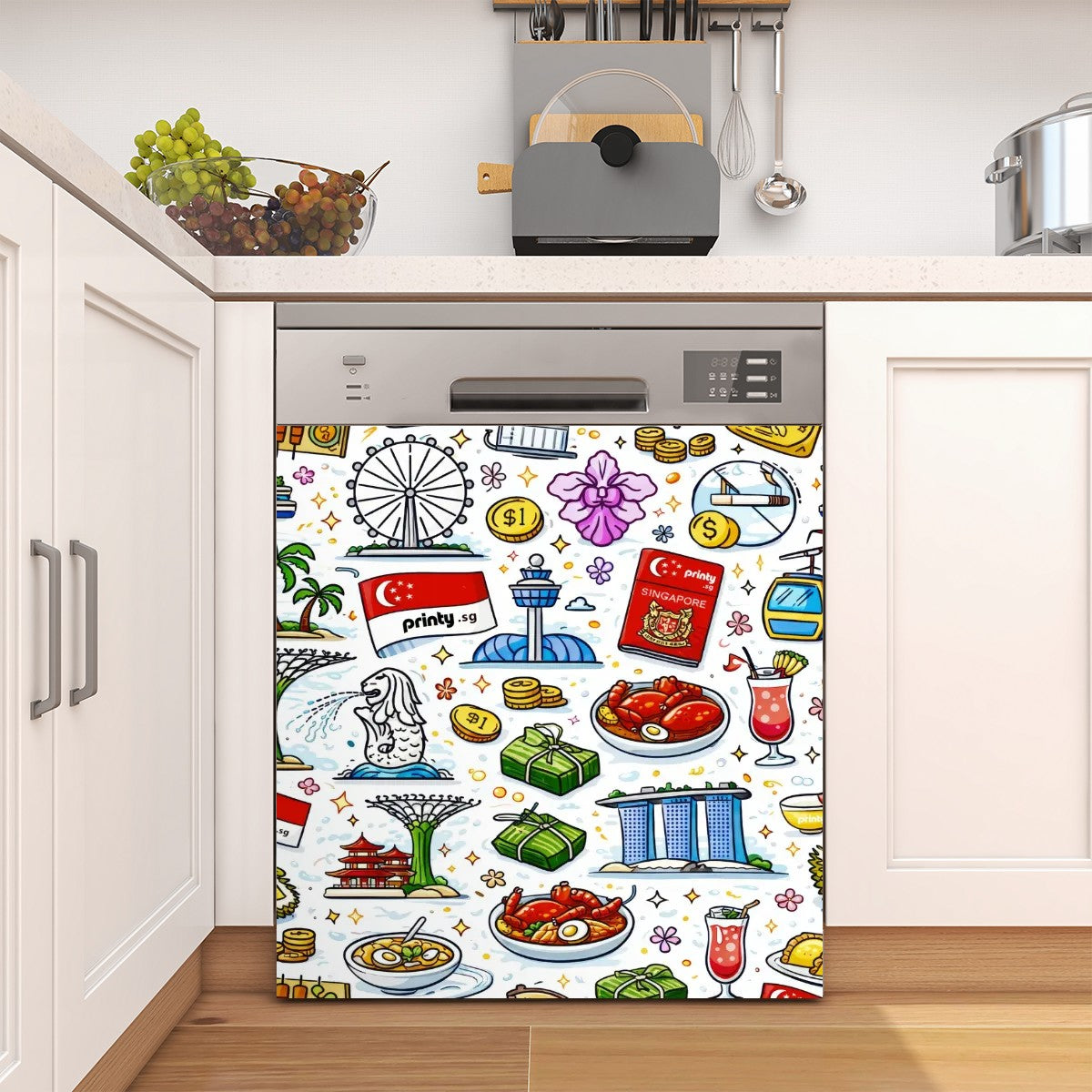 Custom Dishwasher Magnet Cover