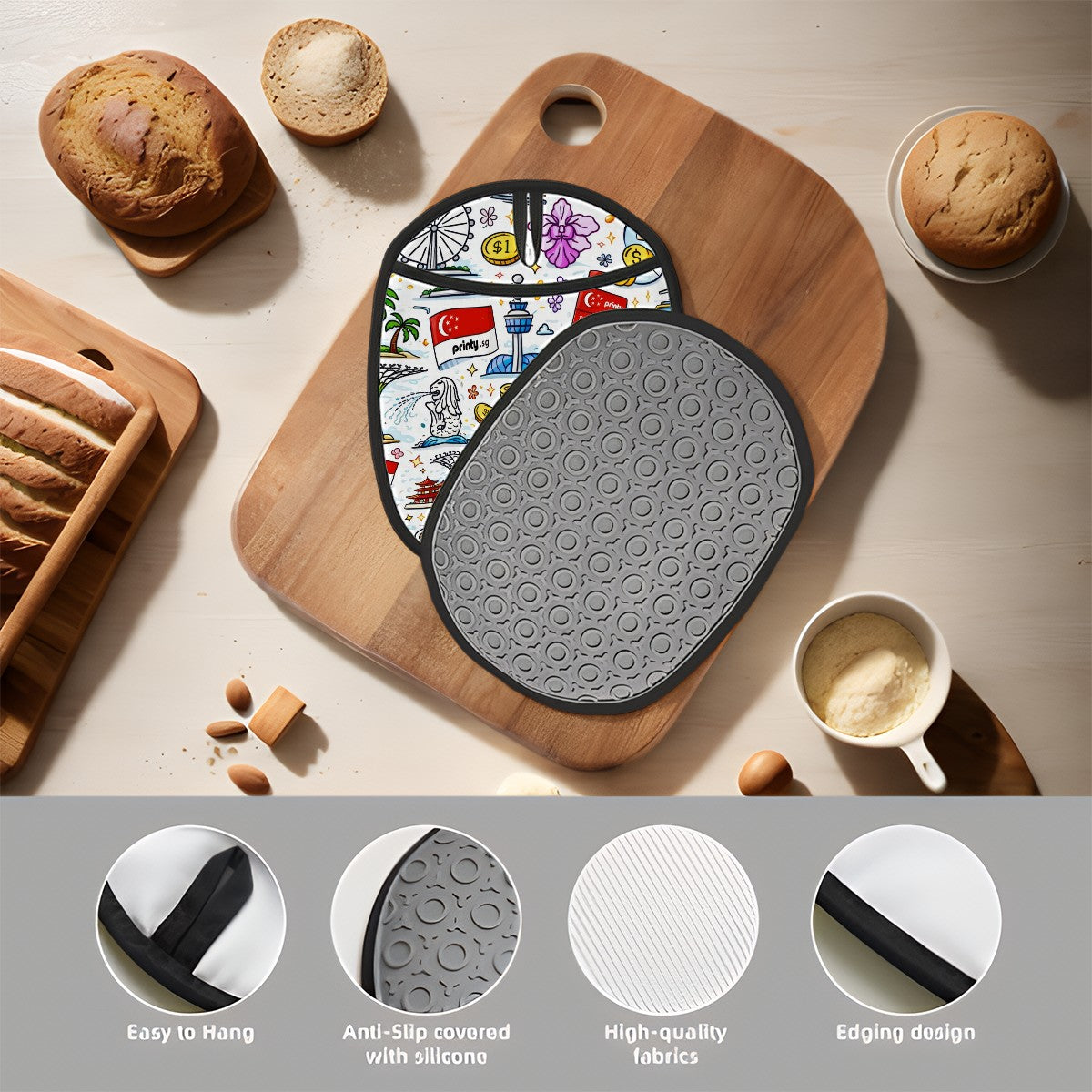 Custom Multipurpose Silicone Pot Holders