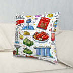 Custom Plush Throw Pillow Covers 2 pcs (Single-Sided Design)