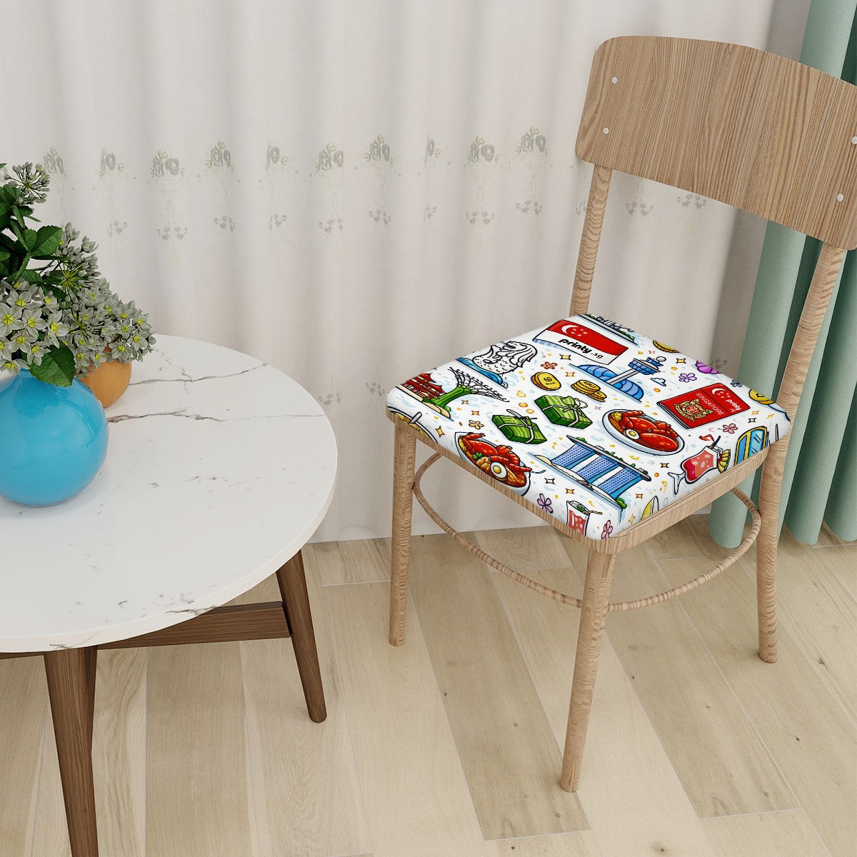 Custom Square Seat Covers for Chairs
