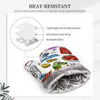 Custom Silicone Oven Mitts and Pot Holders Sets (Right)