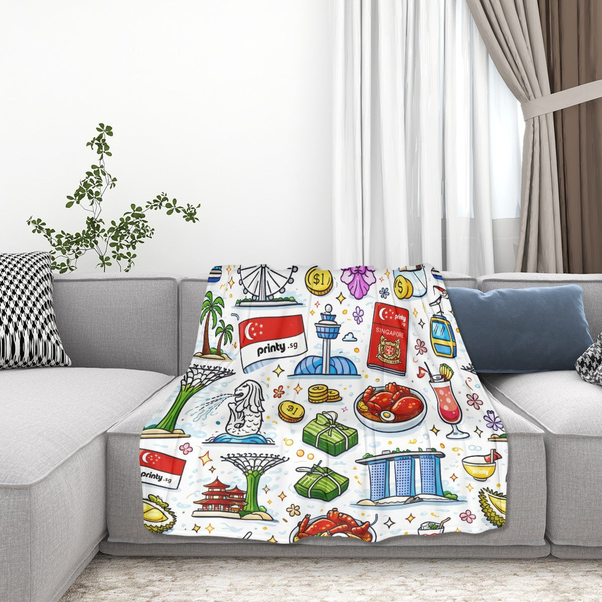 Custom Sofa Blanket