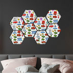 Custom Hexagon Sound Absorbing Panels 8 Pieces