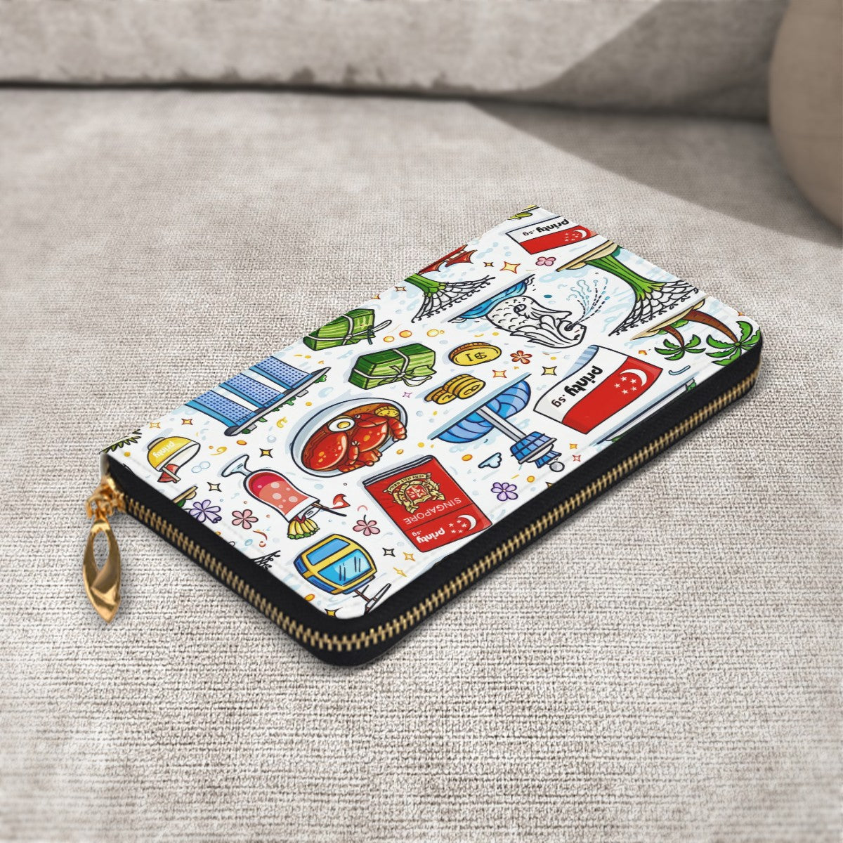 Custom Horizontal Leather Long Clutch Wallet