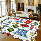 Custom Scalloped Area Rug 168"x118"